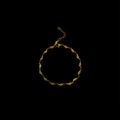 Elegant gold stainless steel anklet with delicate leaf charms and adjustable lobster clasp - Leaf Style (JL05) / Gold