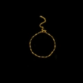 Minimalist gold ball chain anklet with lobster clasp and adjustable link on black base - Bead Chain Combo Style (JL06) / Gold