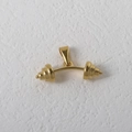 Pendente bilanciere in acciaio inossidabile placcato oro 18 carati per fitness - Bilanciere / Oro