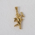 Ciondolo cupido in acciaio inossidabile dorato con ali dettagliate e placcatura oro 18K - Cupid / Oro