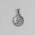Pendentif zodiaque Scorpion en relief en acier inoxydable argenté avec motif scorpion - Scorpion - Acier