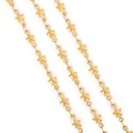 Collana in acciaio inossidabile placcato oro 18K con ciondoli a forma di stella - Piccola stella / Modello corto / Oro