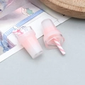 Pair of pink resin bubble tea cup charms for DIY jewelry and necklace accessories - Pink Milk Tea Cup Style (24295)
