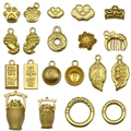 Matte gouden Chinese gelukshangers met wolkenmotieven voor DIY sieraden en armbanden - Gemengde Mat Goud Chinese Stijl Tussenkralen Assortiment