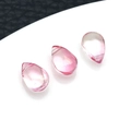 Colgantes de gota de cristal facetado rosa degradado para joyería DIY y pulseras - Rosa