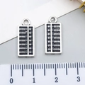 Paire de pendentifs boulier vintage en argent pour bijoux avec règle de mesure - Boulier Style 1 (23367)