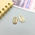 DIY shell pendant in KC gold finish for handmade jewelry necklaces and bracelets - Shell Style B (11632)