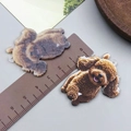 Acrylic brown poodle dog charm pendant for DIY bracelets and jewelry making - Brown Double Sided Printed Poodle (24028)