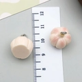 Pendentif ail en résine pour bijoux DIY avec finition ivoire et anneau en métal - Pink White Resin Garlic
