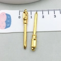 Detailed scale view of screwdriver shaped antique gold alloy charms for DIY jewelry making - Antique Gold Screwdriver (20384)