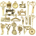 Antique gold alloy sewing machine and tool charms for DIY jewelry making - Mixed 20 PCS Antique Gold Sewing Machine Series (SN912)
