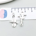 Pendentif violon en alliage argent antique pour bijoux DIY avec règle graduée - Style Violon (10793) / 1 Pièce/Paquet (14x23mm) / Argent antique