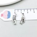 Pendentif trompette en argent antique pour la création de bijoux DIY personnalisés - Style Trompette (15759) / 1 Pièce (17x7mm) / Argent antique