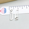 Mini pendentifs scie à main en alliage argenté brillant pour bijoux DIY et artisanat - Scie en Argent Antique (8525)