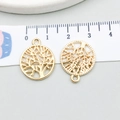 Pendentifs arbre de vie en alliage doré pour bijoux DIY avec échelle de règle - Arbre de Vie Rond (19908) / 16*20mm