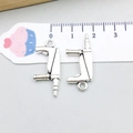 Pendentif perceuse électrique argenté en alliage pour bijoux DIY et bracelets - Perceuse en Argent Antique (8526)