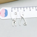 Pendentifs outils en argent antique avec pinces et ciseaux pour bijoux DIY - Pince en Argent Antique (8527)