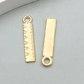Hellgoldener Lineal-Legierungsanhänger mit 1-6 Skalen für DIY-Schmuckherstellung - 1 Stück KC Gold Lineal Form (20259)