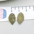 Antike Bronze Blattanhänger mit realistischer Aderstruktur für DIY Schmuckherstellung - Antikes Blatt (11327)