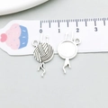 Antiek zilveren breiwolbal bedels voor DIY kettingen en armbanden, breedte van 1,5 cm - Antiek Zilveren Bolletje Wol Stijl (7215)