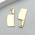 Goldener Küchenmesser-Anhänger aus Legierung für DIY-Halsketten und Schmuckzubehör - 1 Stück KC Gold Messer Form (20420)