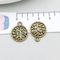 Antike Bronze Lebensbaum Anhänger hohl für DIY Armbänder und Halsketten Schmuck - Antiker Runder Lebensbaum (19923)