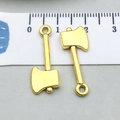 Colgante hacha de oro antiguo para creación de joyas DIY y accesorios de pulsera - Hacha de Oro Antiguo Estilo B (20388)