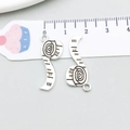 Antiek zilveren meetlint hanger van legering voor DIY sieraden, 3,1 cm naaihanger - Antiek Zilveren Meetlint Stijl (8710)