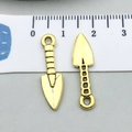 Colgante de pala en oro antiguo para creación de joyas DIY pulseras y collares - Pala de Oro Antiguo (20390)