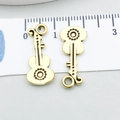 Antikgoldener Gitarrenanhänger aus Legierung für DIY-Schmuck, 2,5 cm groß, Vintage-Stil - Antikgold Akustikgitarre (20882)