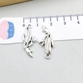 Pendentif couteau de poche argent antique pour fabrication bijoux DIY accessoire 3cm - Couteau Multi-Outils en Argent Antique (15891)