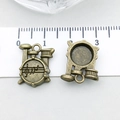 Ciondolo vintage a forma di batteria musicale in bronzo per gioielli fai-da-te - Stile Batteria (20896)