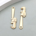 KC-Goldlegierung Rohrzange Anhänger für DIY Schmuckherstellung Set aus zwei Zubehörteilen - 1 Stück KC Gold Zange Form (20427)