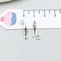 Antiek zilveren clip hanger voor DIY sieraden, metalen accessoire van 2,2 cm lang - Antiek Zilveren Clip Stijl (11319)