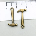 Antique bronze hammer tool charms for DIY jewelry making and pendants with ruler scale - Hammer (20436)