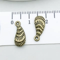 2er Set Bronze Ozean Muschel Anhänger für Schmuckherstellung, Vintage DIY Legierung - Meerschnecke (20721)