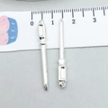 Ciondoli mini cacciavite in argento per gioielli fai da te e portachiavi - 1 pezzo Cacciavite Argento Brillante 33*4mm (1.2g) (20414)
