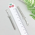 Antique silver alloy sword pendant 8.2cm for DIY jewelry making necklaces and bracelets - Antique Silver Sword (16181)