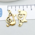 Musikalische Noten Anhänger aus Legierung in Antikgold für DIY Schmuck mit Maßstab - Antikgold Violinschlüssel (20889)