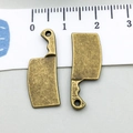 Antique bronze cleaver charms set in alloy for DIY bracelet and necklace making - Knife (20441)