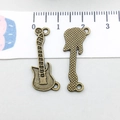 Ciondoli a forma di chitarra in bronzo antico per creazione gioielli musicali - Ciondolo Chitarra (20904)