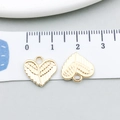 Pendentifs cœur et ailes en alliage doré pour création de colliers et bracelets DIY - Ailes de Cœur (19975) / 13*12mm