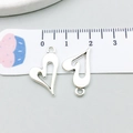 Ciondoli a cuore traforato in lega d'argento antico con linee irregolari per gioielli DIY - Stile Cuore Traforato (15698)