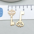 Vergulde holle hart sleutel bedeltjes set voor DIY armbanden en halskettingen sieraden - Sleutel Stijl (21002) / 10*22mm