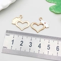 Golden alloy heart nurse hat pendant with white enamel cross for DIY jewelry - White Enamel Heart Nurse Hat 22*20mm (12007)