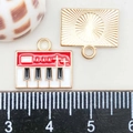 Colorful alloy piano and sunburst charms for DIY jewelry making pendants - Red Enamel Piano (13*15mm)
