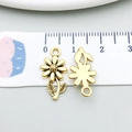 Antikgoldener Sonnenblumen Anhänger aus Legierung für DIY-Schmuck, 20mm Größenansicht - Antikgold Gänseblümchen-Charm (20479)