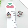 Ciondolo a forma di casetta di Natale smaltato rosso per bracciali e collane DIY - Perla a Foro Grande Casa di Natale (19790)