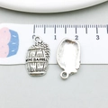Antique silver wine barrel alloy pendant with WINE BARREL engraving for DIY jewelry - 1 Antique Silver Wine Barrel (10561)