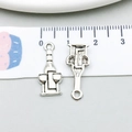 Vintage silver alloy wine bottle and guitar pendants for DIY jewelry making charm - 1 Antique Silver Wine Glass (10566)